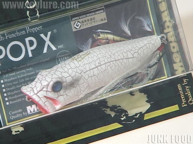 Megabass POP X ホワイトバタフライ トップウォーター メガバス