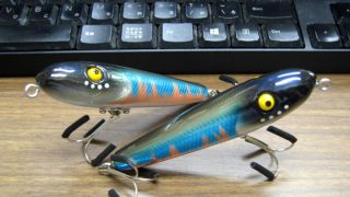 新品未使用品　アングラーズメイド　イージリーストライク　トップウォータールアー アングラーズメイドさんより、ウッドベイトコラボ第2弾 WBワン