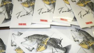 彫魚　永井文雄　ブルーギル　ブローチ　ザウルス　バルサ50 カスケット TAKAO BROSさんより永井文雄さんデザインのバス＆オリオリ